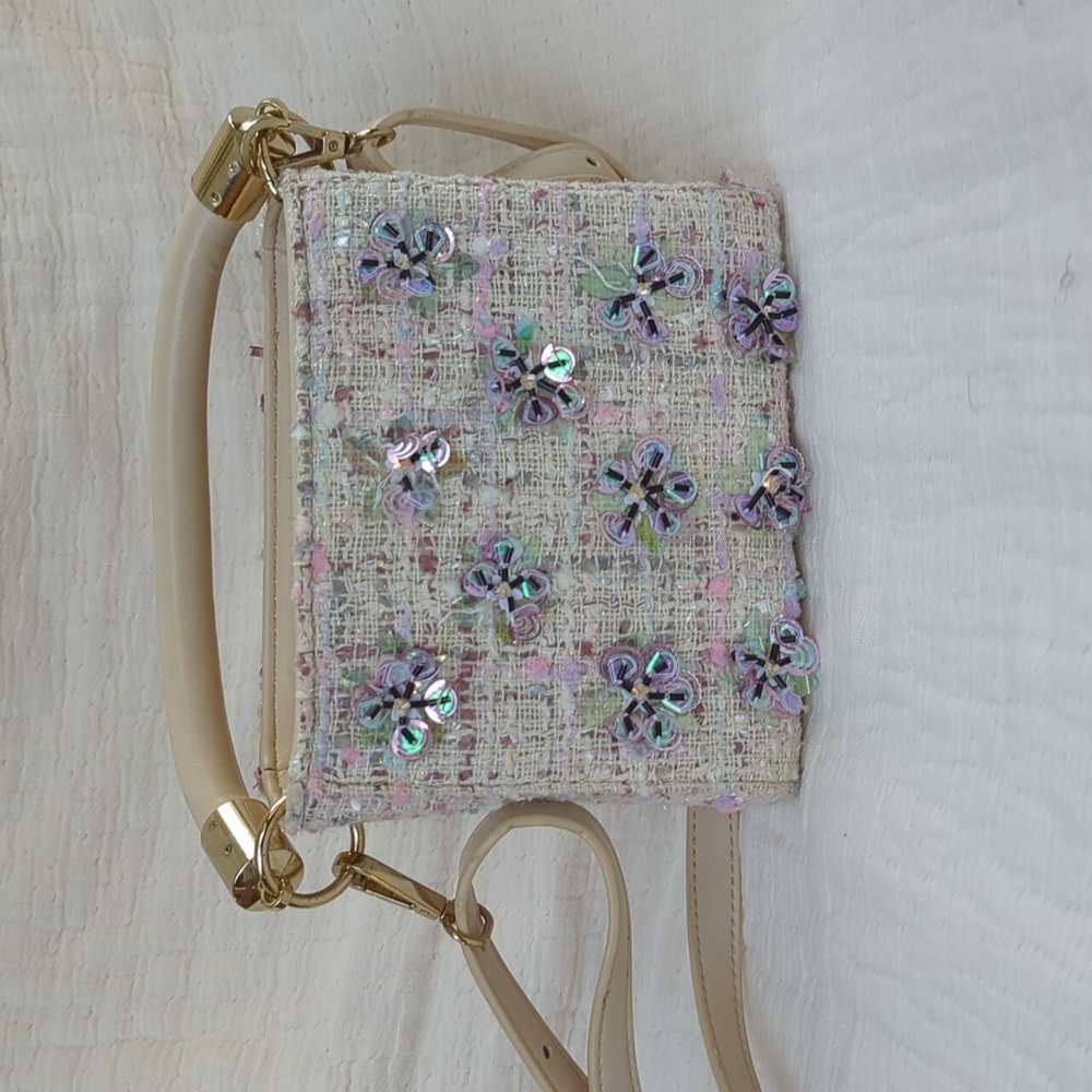 Dream Control Embellished Tweed Purse